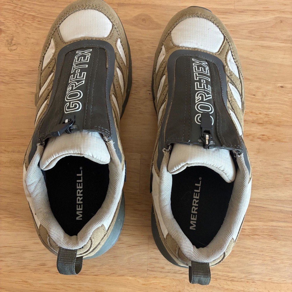 Merrell Moab Speed Zip GORE-TEX Womens 9 Coyote Olive J005320 Hiking Shoes - Picture 3 of 11